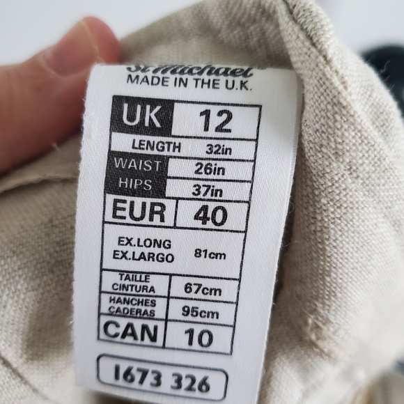 Marks & Spencer Linen Midi Pencil Skirt with Buttons - Picture 12 of 13